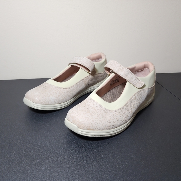 Drew Rose Womens Beige Leather Mary Jane Orthopedic Diabetic Comfort Shoes Sz 8 - Picture 2 of 10
